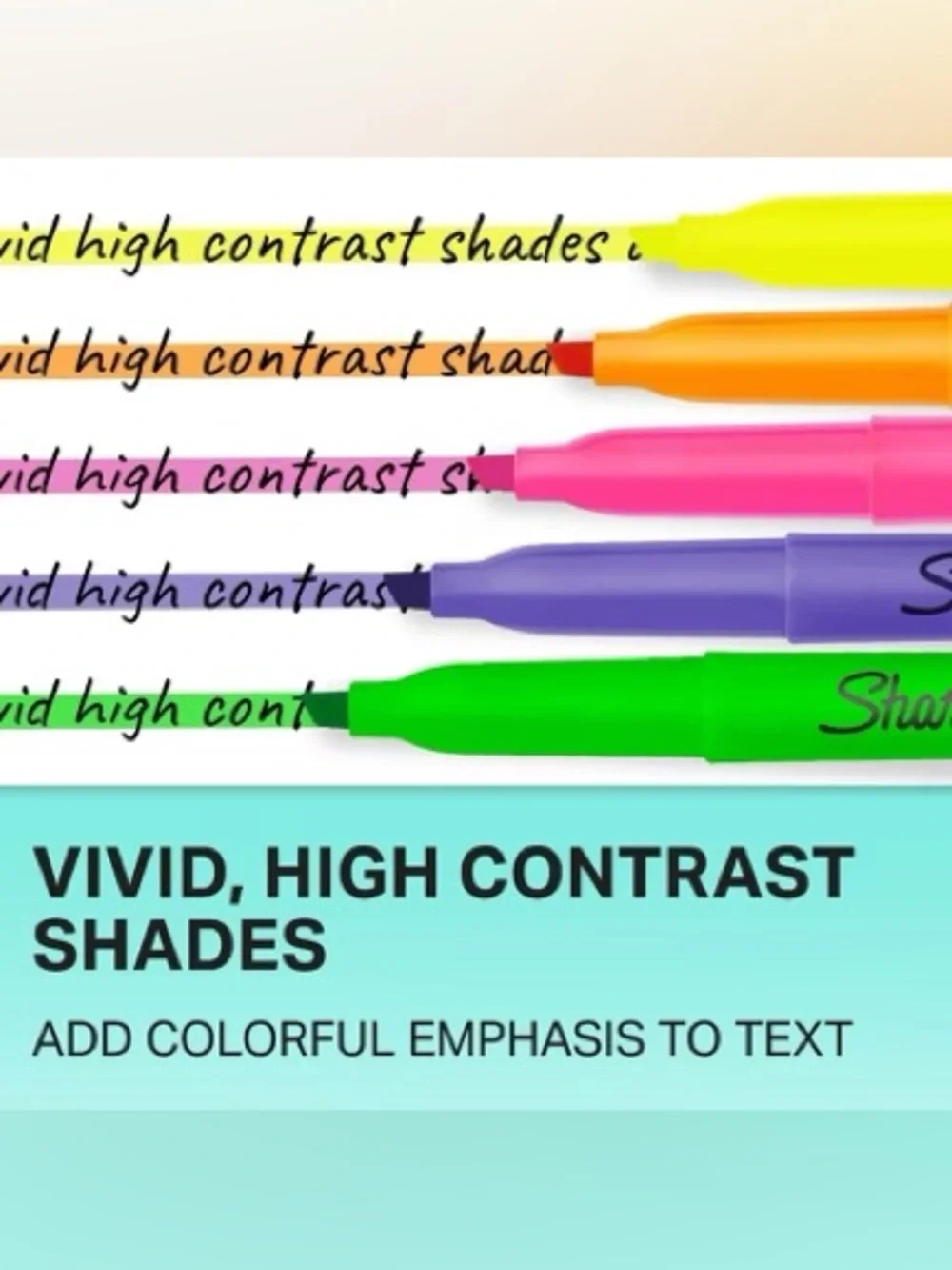 Sharpie Highlighter Set 20 Pack Assorted Fluorescent Pastel Colors